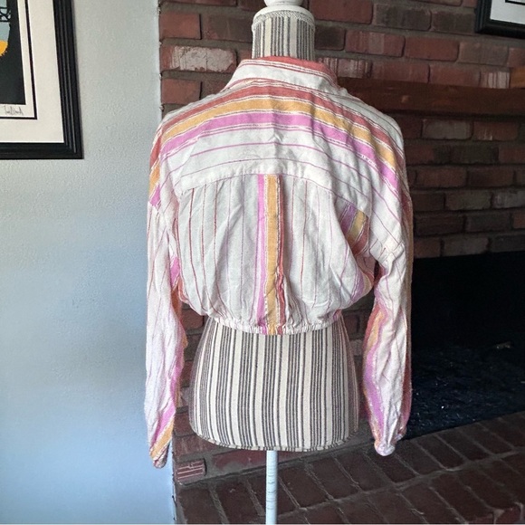 L*Space St. Lucia Cropped Top in Vaca Stripe Sz S/M - Picture 9 of 10